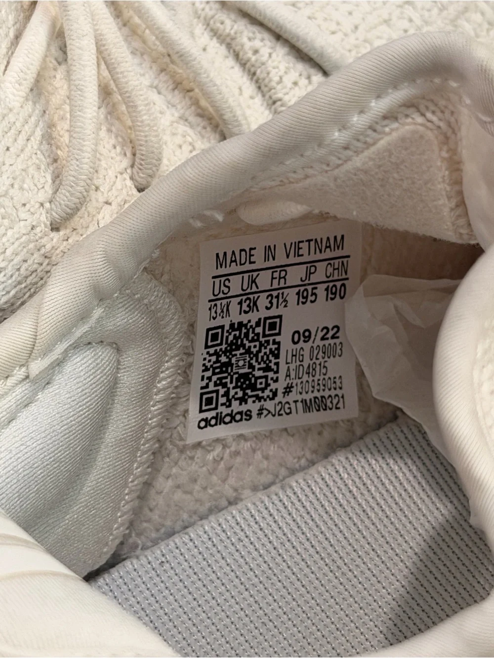 Pre-owned Yeezy Boost 350 V2 Bone Kids Size 1K